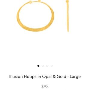 The Good Collective Gold Hoop Earrings Design with Opals